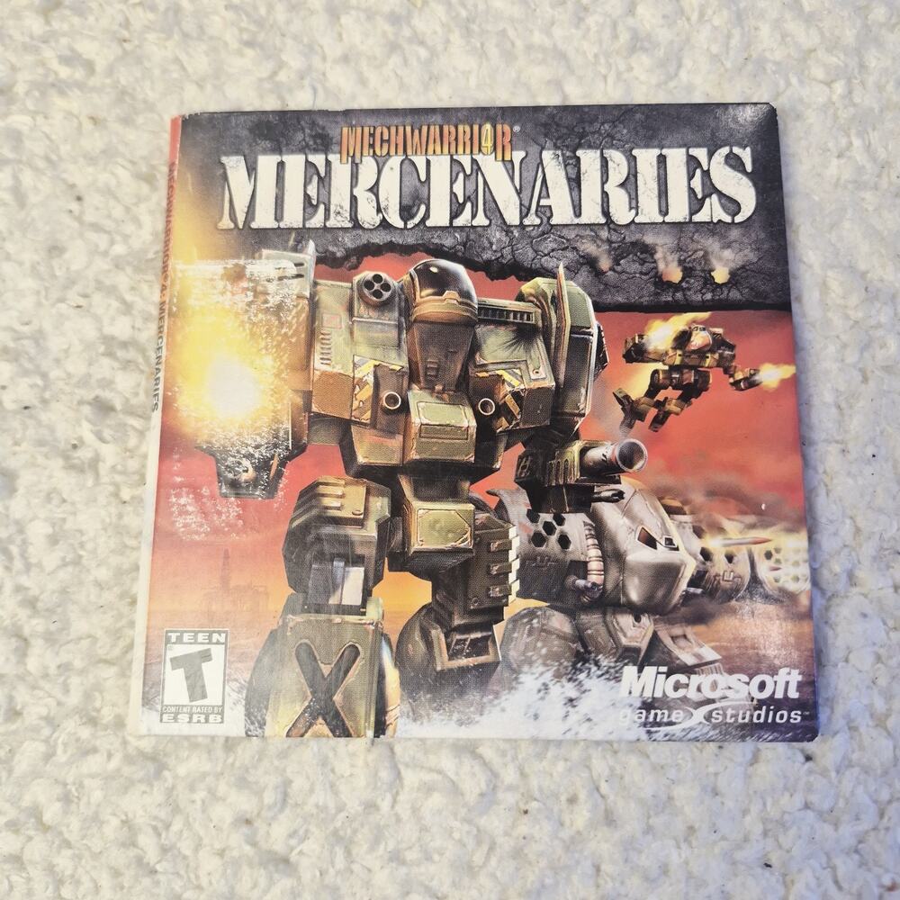 Mechwarrior 4 Mercenaries PC CD-ROM Sleeve 2 Disc Set